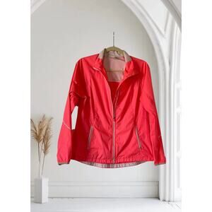 Danskin Now Lightweight Windbreaker Coral Jacket Small
